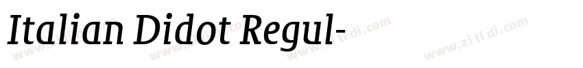 Italian Didot Regul字体转换